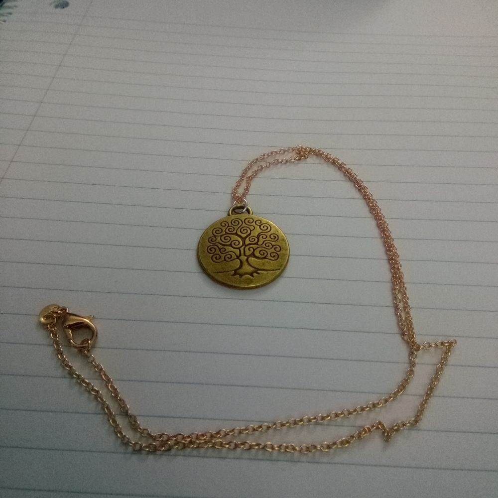 18" gold plated Tree of Life Necklace